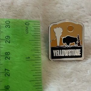 Yellowstone National park lapel pin